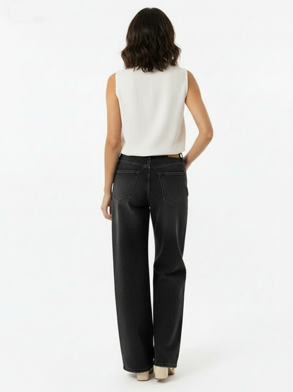 Women's Beige-gold Sequin V-neck Sleeveless Cropped Top